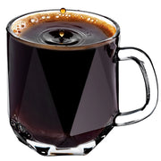 Tazza in vetro KADAX da 300 ml per caffè, tè, bevande e acqua, con manico per succhi di frutta.