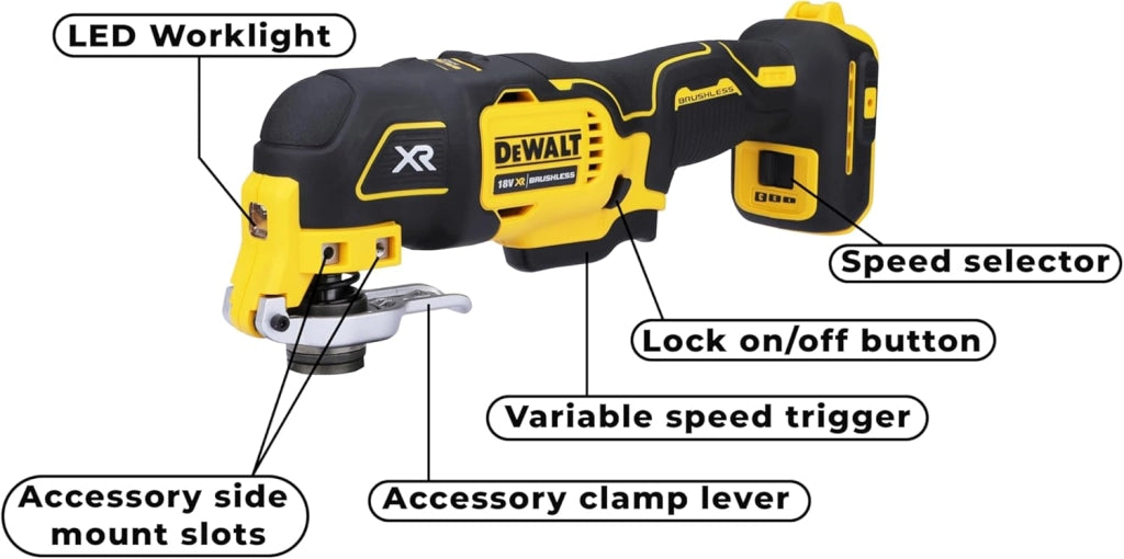 DEWALT ‎DCS356N-XJ Multiutensile oscillante senza spazzole