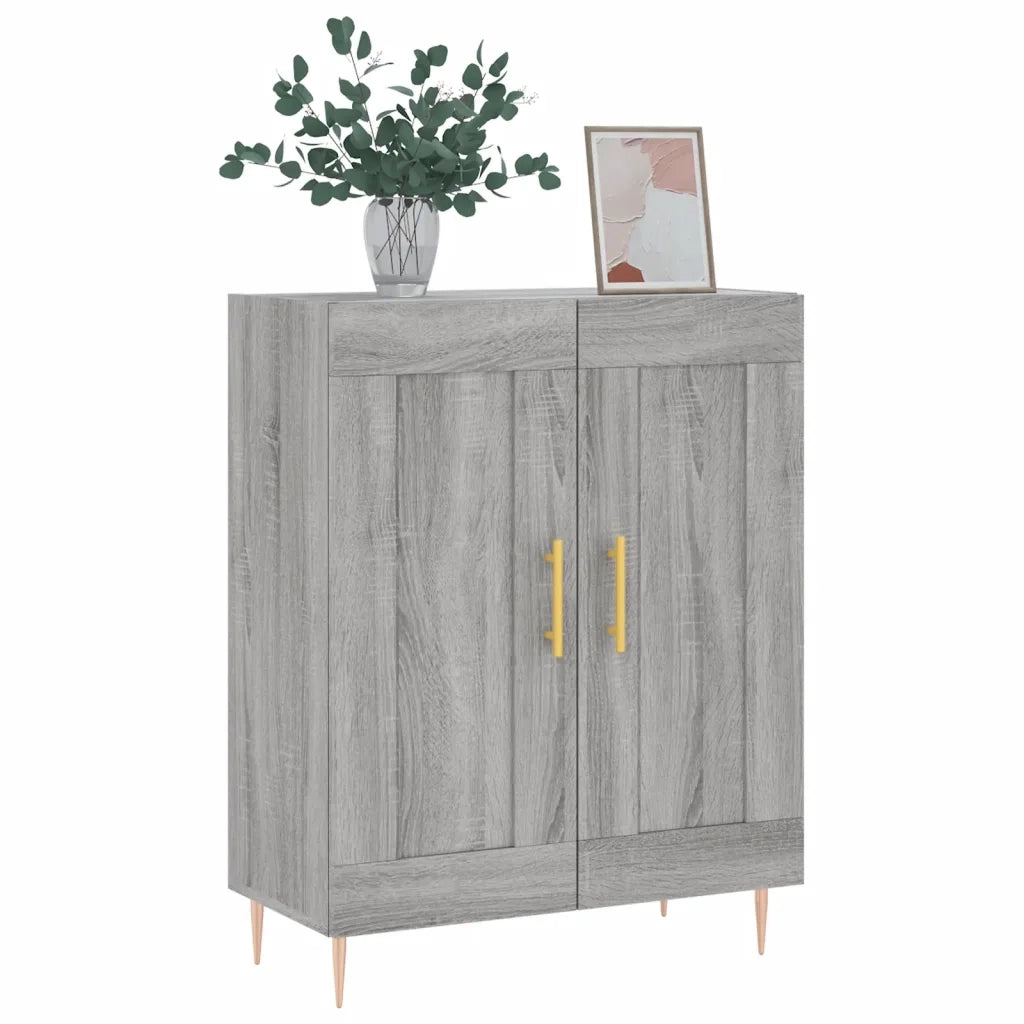 vidaXL Credenza Grigio Sonoma 69,5x34x90 cm in Legno Multistrato