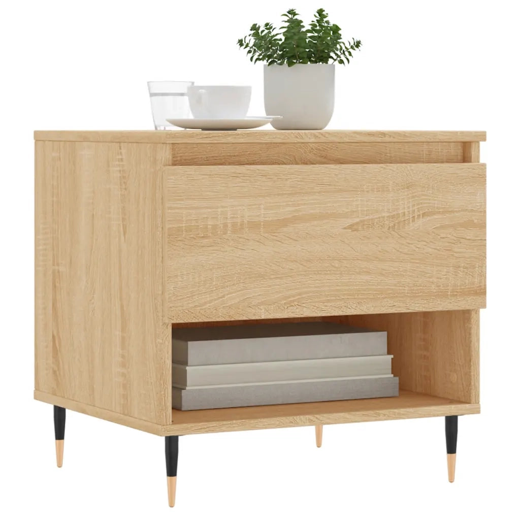 2 pz Tavolini salotto | Tavolino da caff¨¨ | Tavolino da Soggiorno Rovere Sonoma 50x46x50cm Legno Multistrato