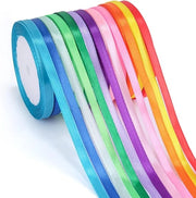 Tessuto di seta in lana 12 colori 6 mm x 22 metri - Arte e artigianato - Confezione regalo - Decorazioni per feste - Adesivi per palloni