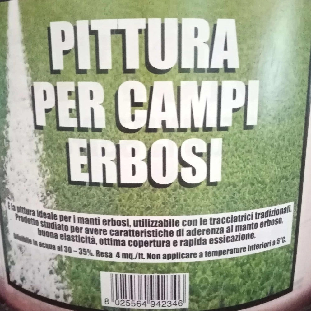 Italchimici 14lt pittura ecologica traccialinee per campi erbosi