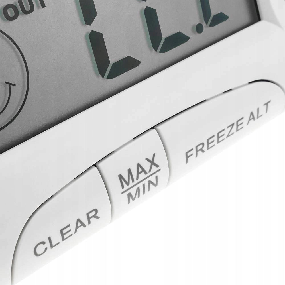Stazione Meteo Digitale con Igrometro e Sensore Esterno – Display LCD, Magnete Integrato, Alimentazione LR44