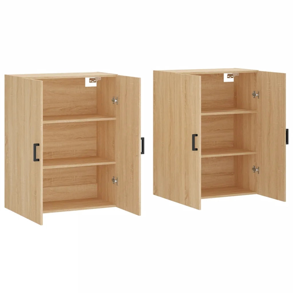Mobili a Parete 2 pz Rovere Sonoma 69,5x34x90 cm 3195622