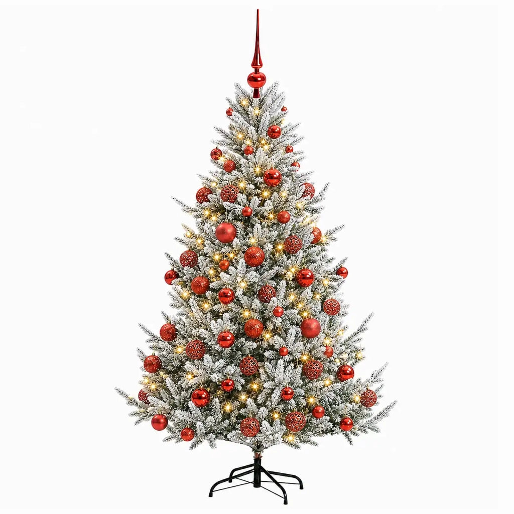 Albero di Natale artificiale con palline 180 cm 300 LED 3466826