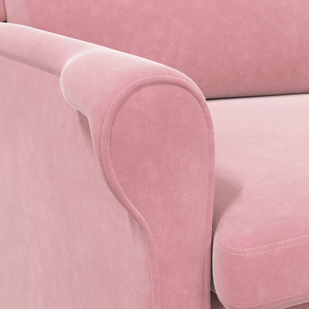Divano Sedia-Poltrona Rosa Velluto 635405