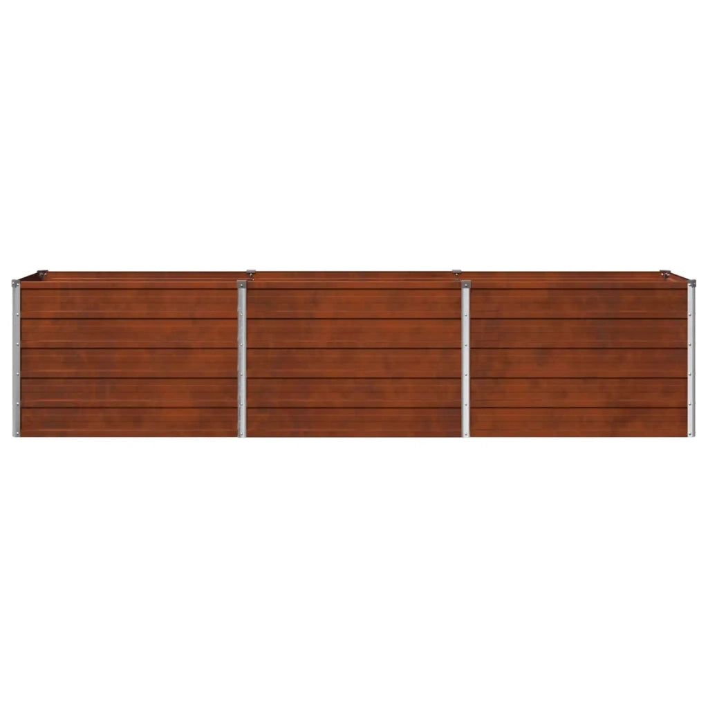 Letto rialzato da giardino Ruggine 240 x 40 x 55 cm cartone 8006259