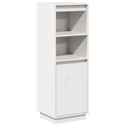 Credenza | Madia | Buffet da pranzo | Armadio da pranzo Bianca 37x34x110 cm in Legno Massello di Pino