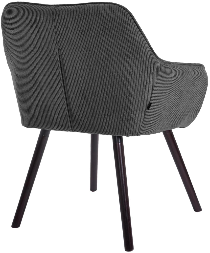 Sedia per sala da pranzo Vienna Cord nera 3