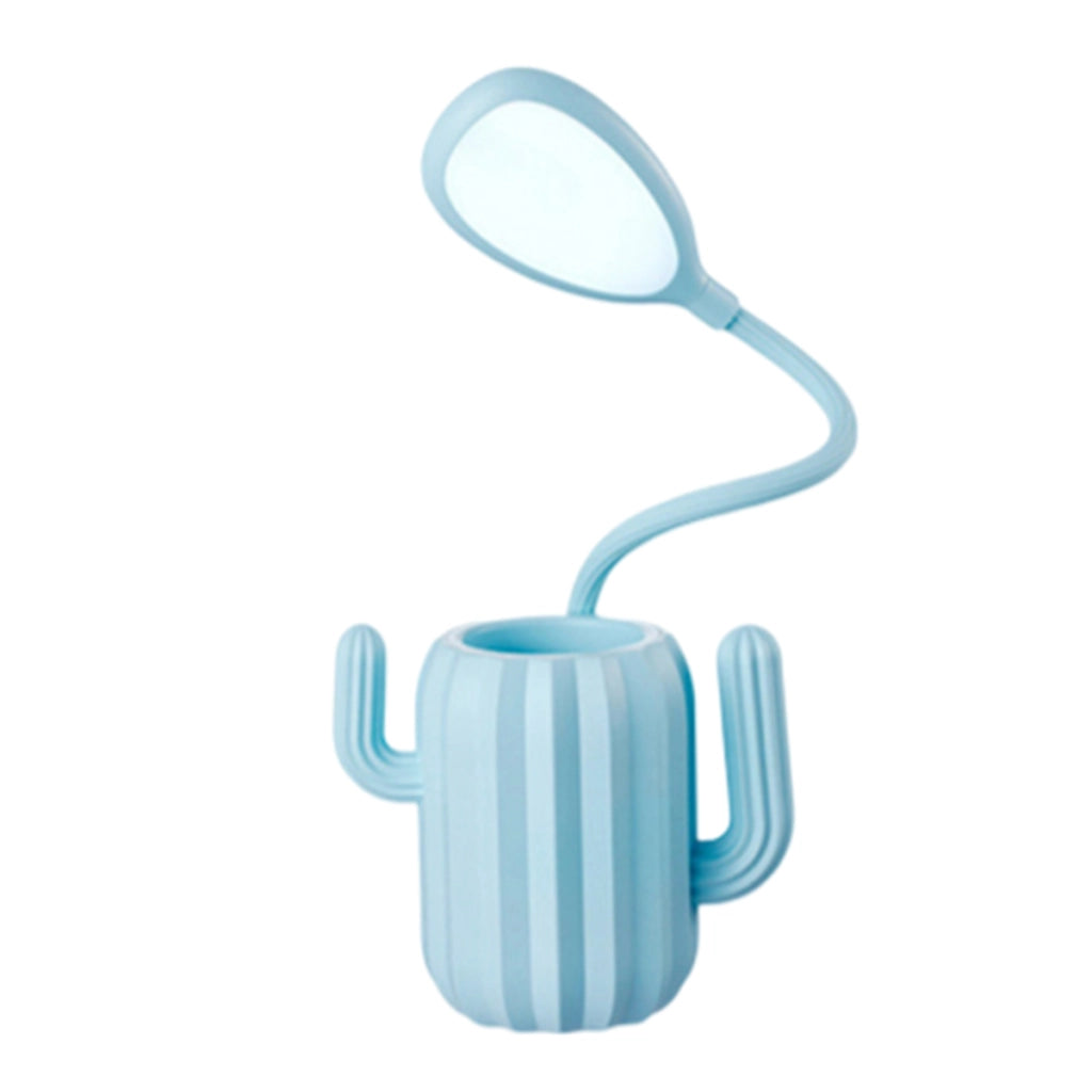 Portamatite con luce LED Stelo flessibile modello cactus Blu TechKidz