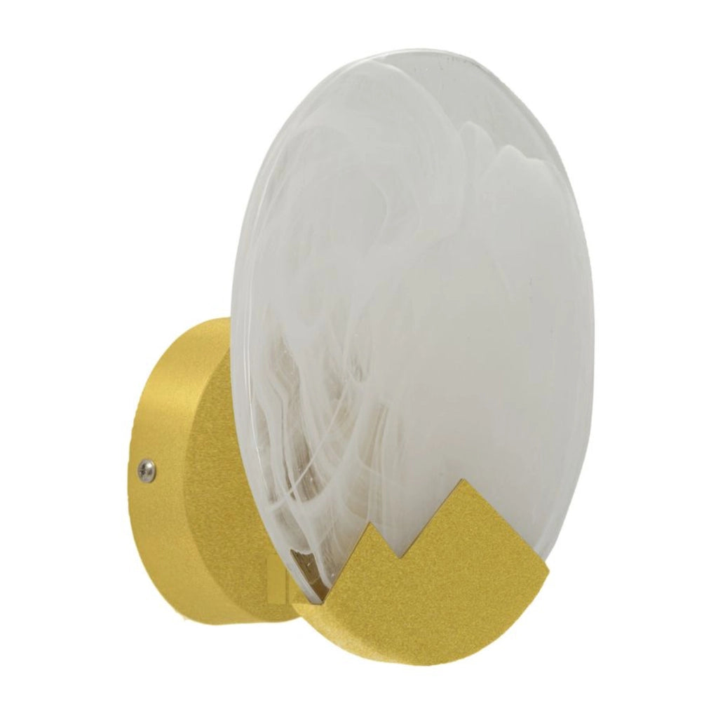 Lampada a Parete VKH71, Oro, Metallo, 20x20x10 cm