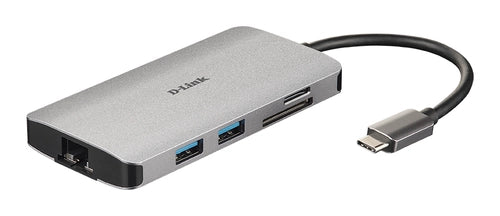 D-link dub-m810 replicatore di porte e docking station per laptop cablato usb 3.2 gen 1 (3.1 gen 1) type-c alluminio - DLINE000182