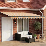 Tettuccio Elettrico Retrattile Blu e Arancione 5 x 3 m 3419845