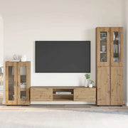 Set mobile TV FLORIN 3 pcs Rovere artigianale Legno multistrato 3397983
