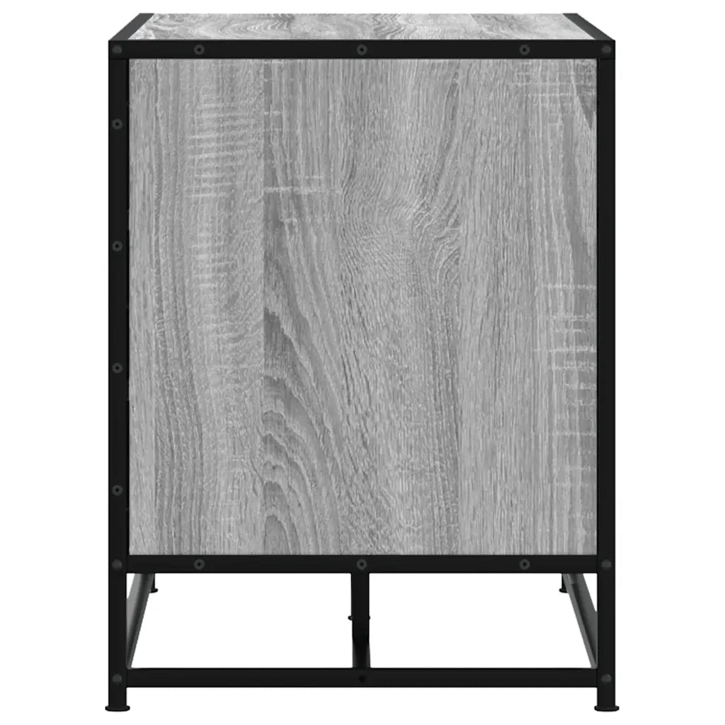 vidaXL Scarpiera Grigia Sonoma 100x40x53,5 cm in Truciolato e Metallo