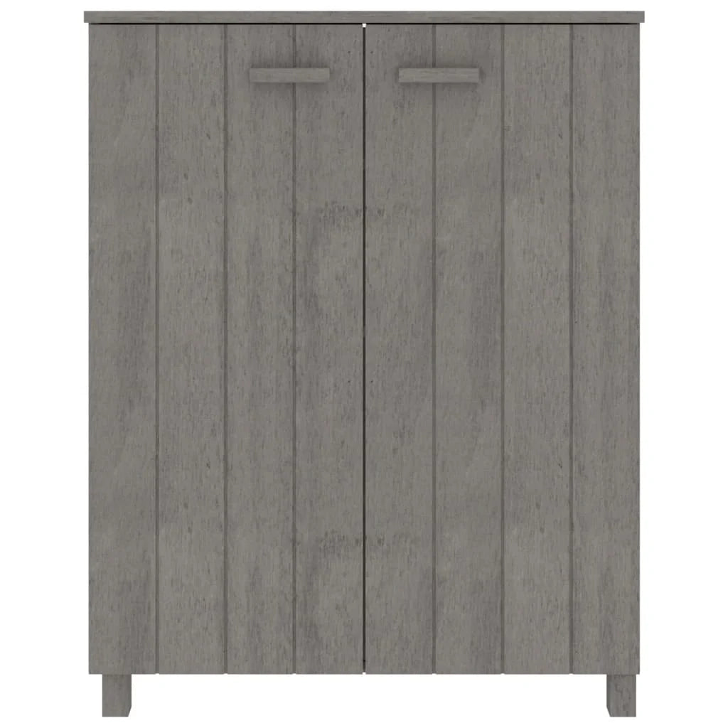 Scarpiera mobiletto portascarpe mobiletto portaoggetti per ingresso/corridoio/soggiorno colore chiaro 85 x 40 x 108 cm pino massiccio grigio 02_0021863