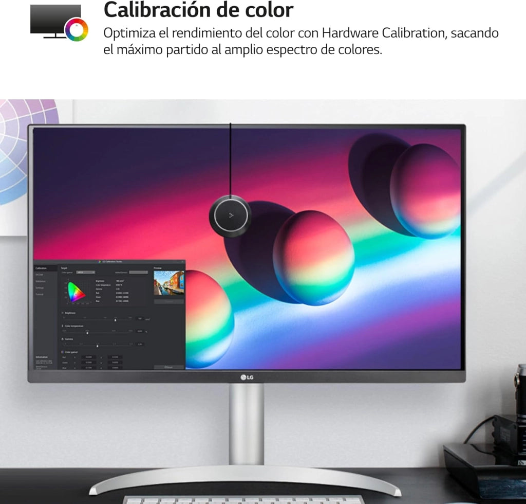 27UP850 Monitor 27" UltraHD 4K LED IPS HDR 400, 3840x2160, AMD FreeSync 60Hz, HDMI 2.0 (HDCP 2.2), Display Port 1.4, USB-C, USB 3.0, Audio Stereo 10W, AUX, Stand Pivot, Flicker Safe, Bianco
