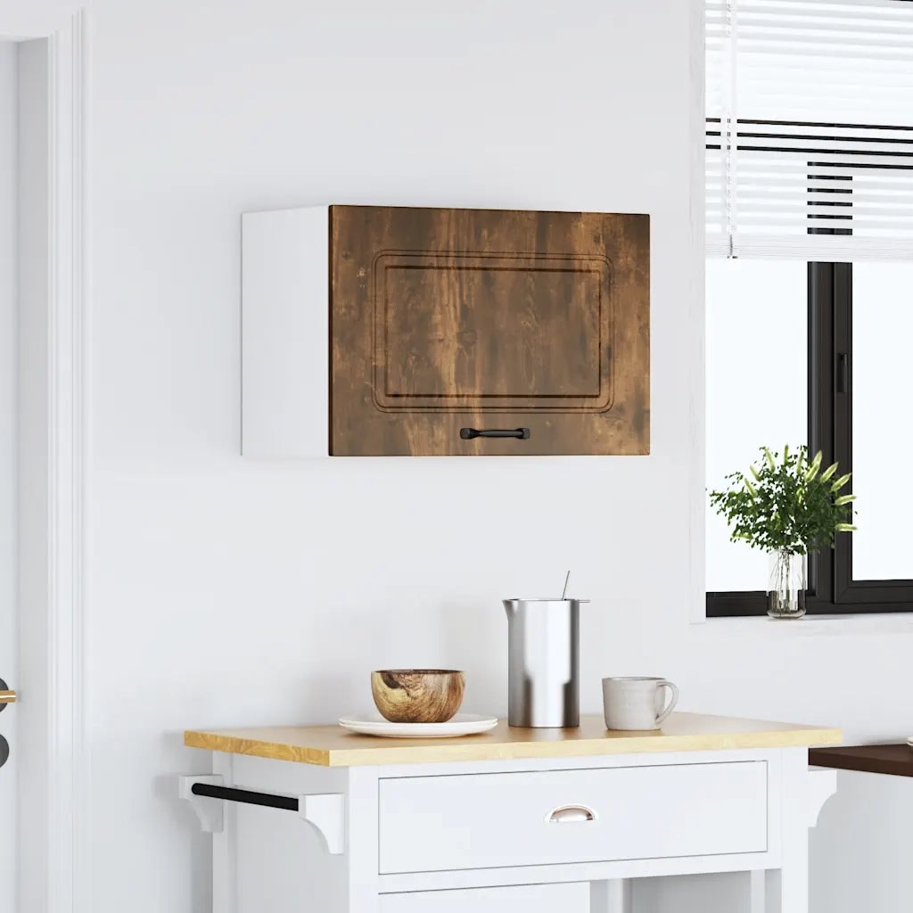 vidaXL Pensile da Cucina Kalmar Rovere Fumo in Legno Multistrato