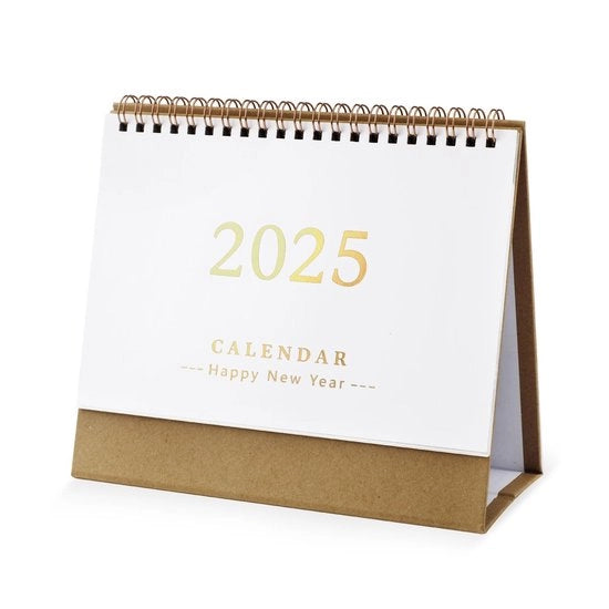 Calendario da Ufficio 2024-2025 - Calendario da Parete con Faccia Rigirata - 19x16x8cm - 18 Mesi - Per Scuola/Ufficio - Carta