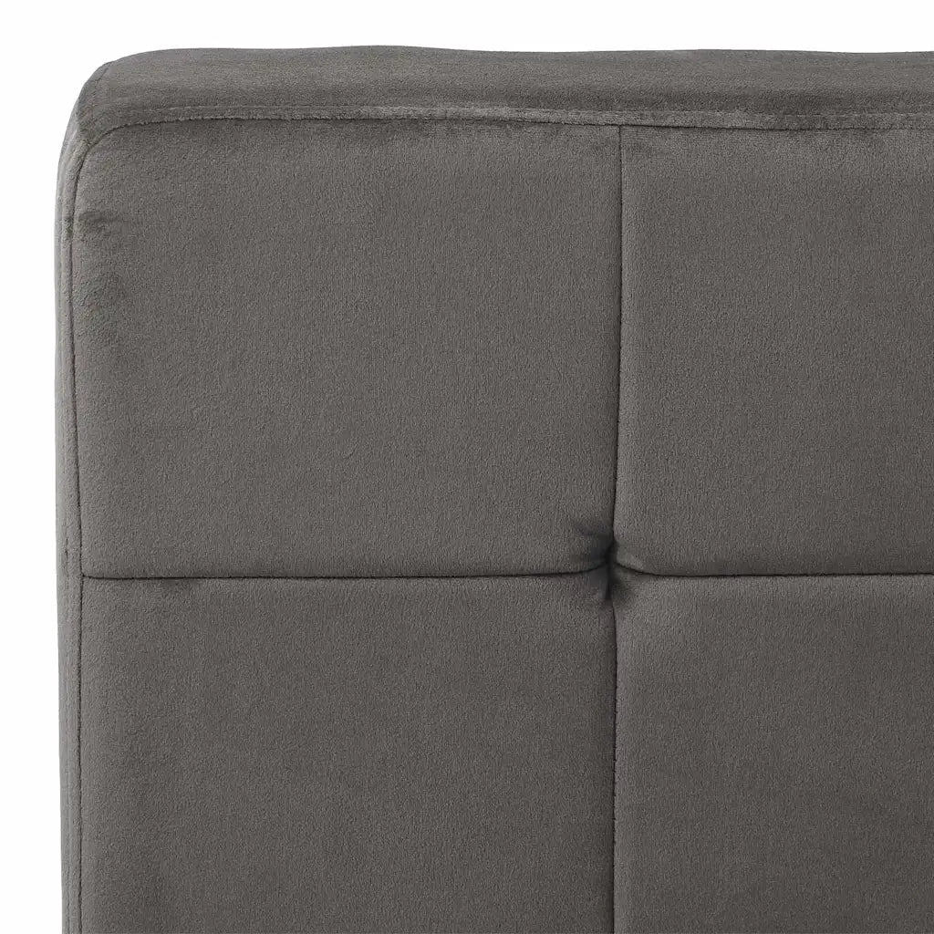 Poltrona Relax-Poltroncina 65x79x87 cm Grigio Scuro in Velluto