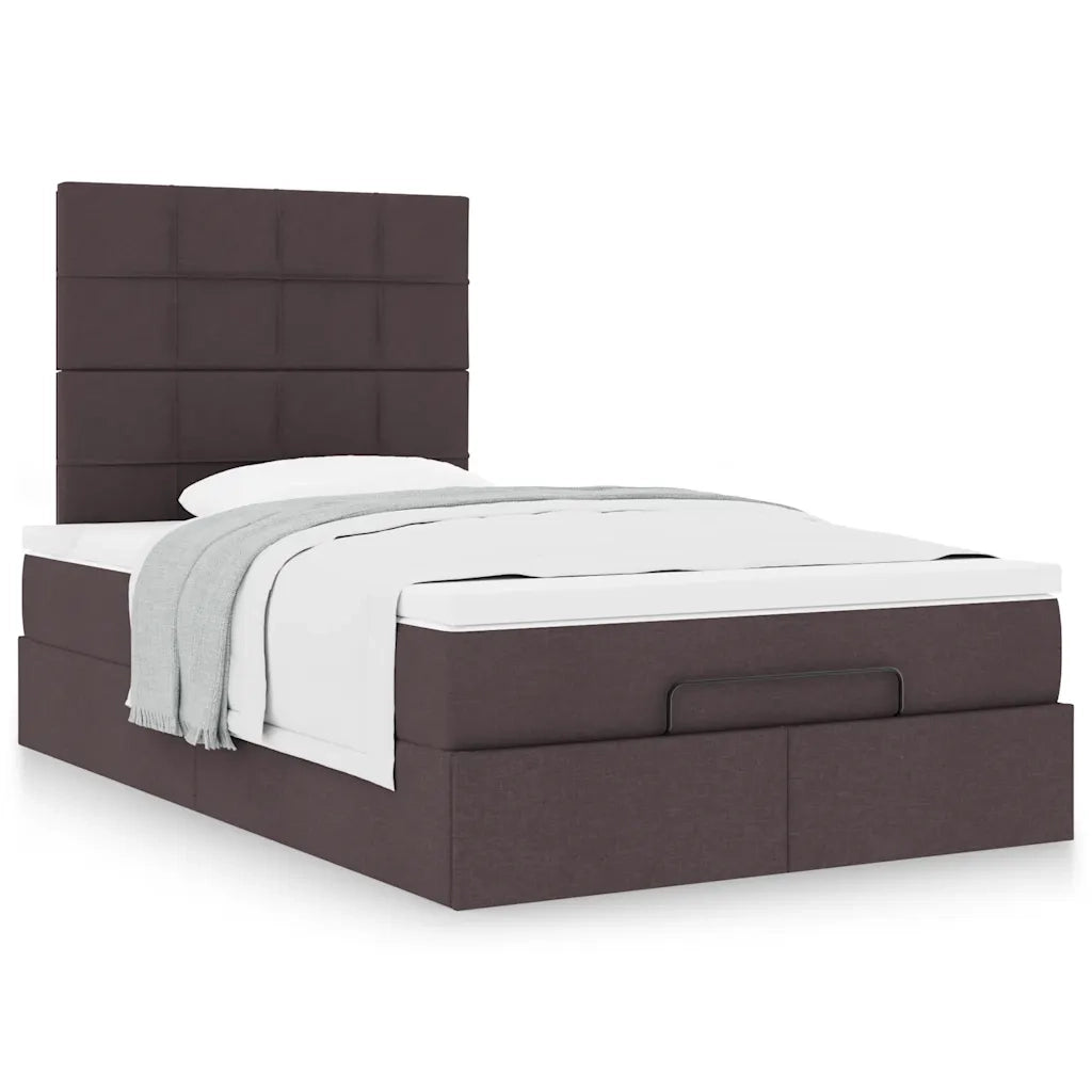 Struttura Letto Pouf con Materasso 120x200 cm in Tessuto 3313150