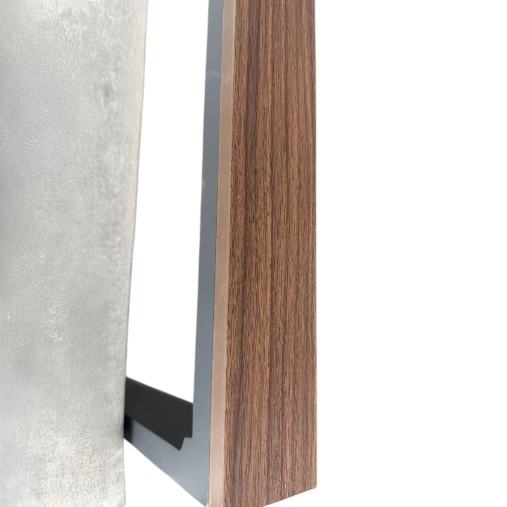 Ikigai - Set Salotto da Giardino Divano 3 Posti 2 Poltrone e Tavolino con Cuscini in Alluminio e Legno Plywood