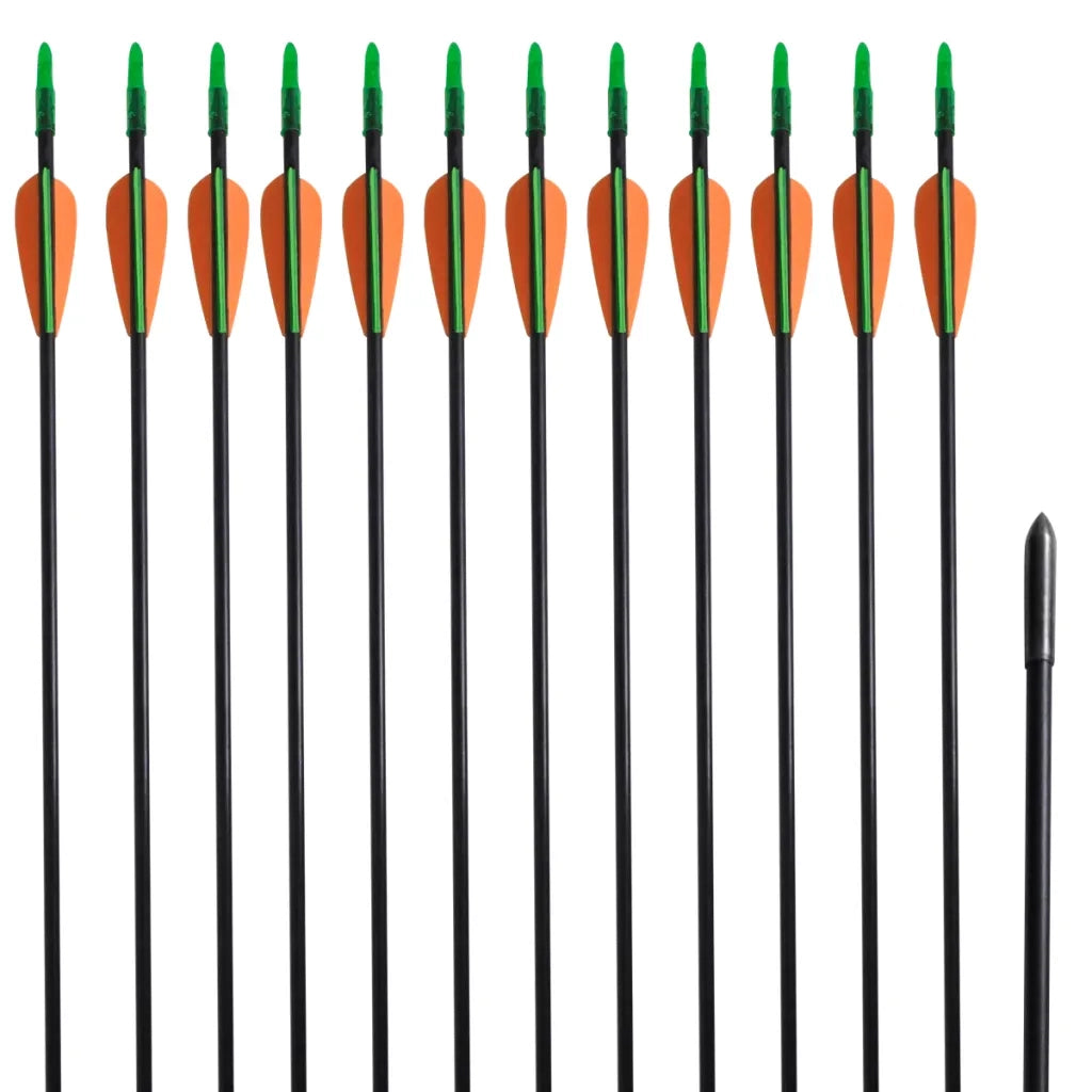 Frecce Standard per Archi Ricurvi 12 pz 76,2/0,6 cm Fibra Vetro cod mxl 74346