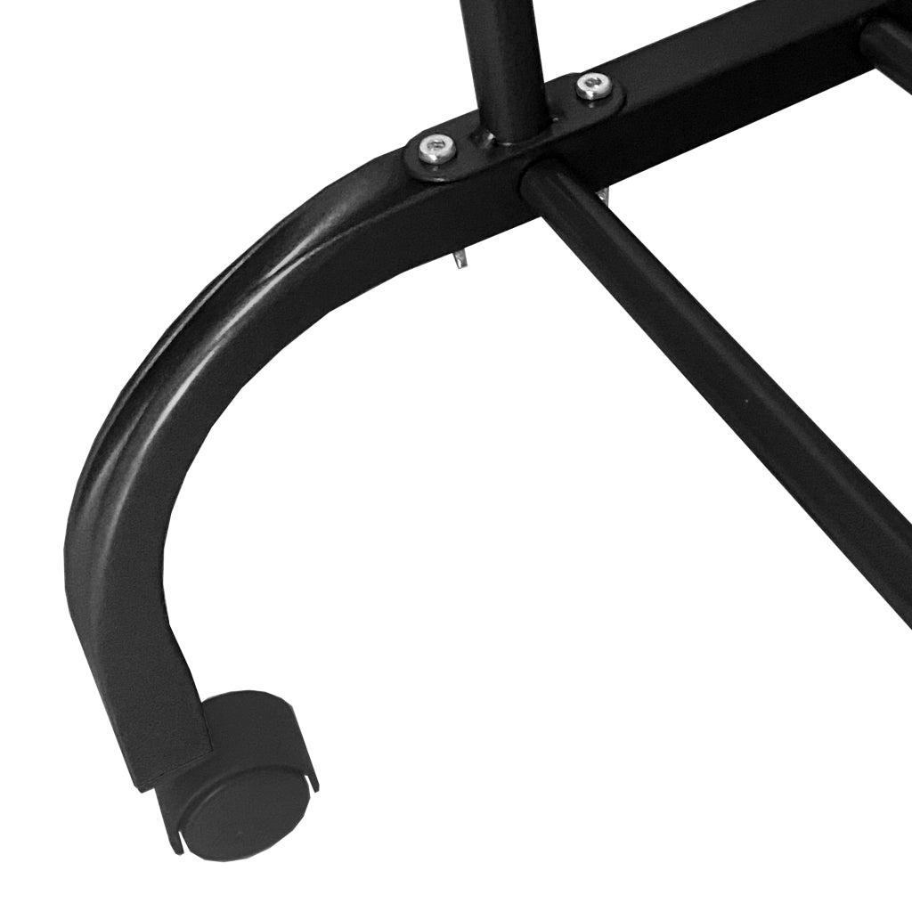 Appendiabiti Donkey Premium Maxi a 1 supporto Nyana Home 152x110x56 cm, 2 barre appendiabiti, 4 ganci laterali, 1 ripiano inferiore Nero.