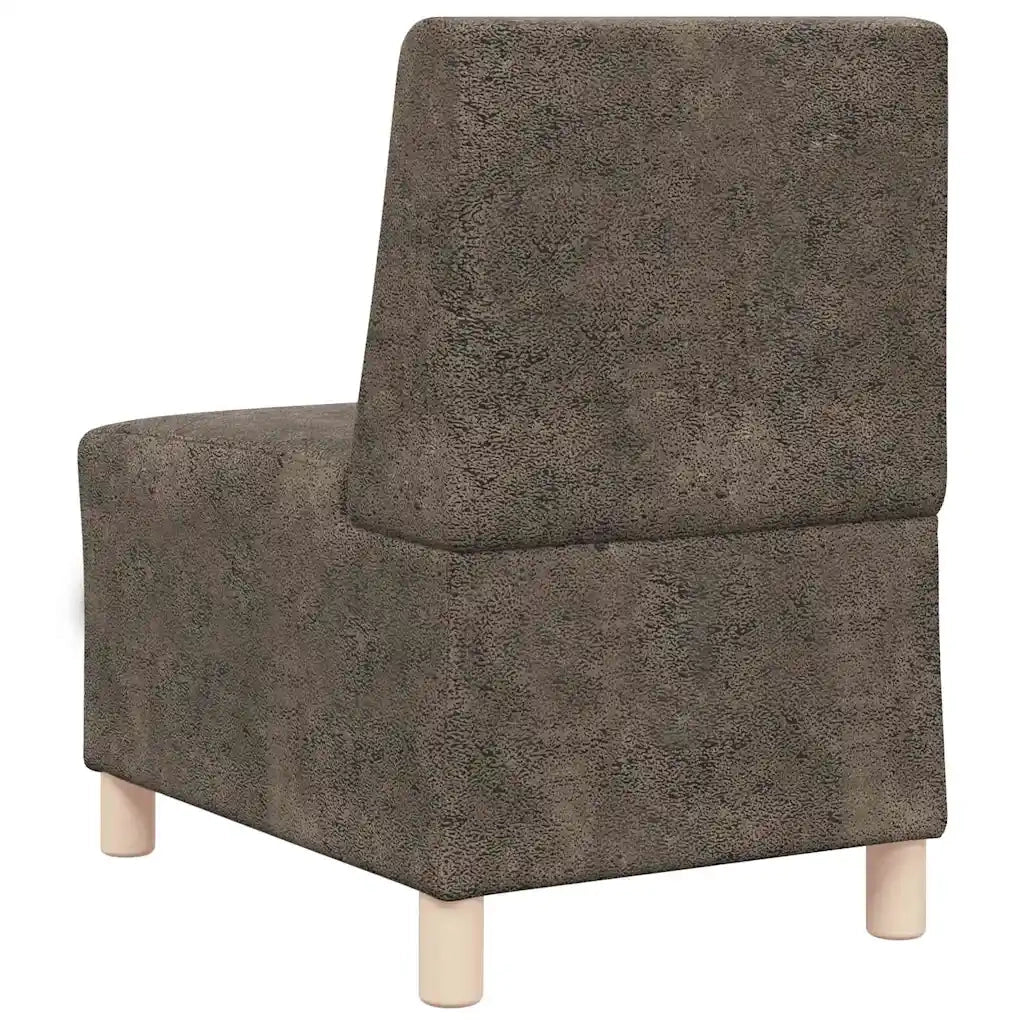 Unità di Divano Modulare Senza Braccioli 3 pcs Grigio scuro 3399834