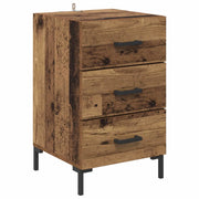 Comodino | Armadio da Notte | Mobiletto da notte con cassetto Legno vecchio 40 x 40 x 66 cm