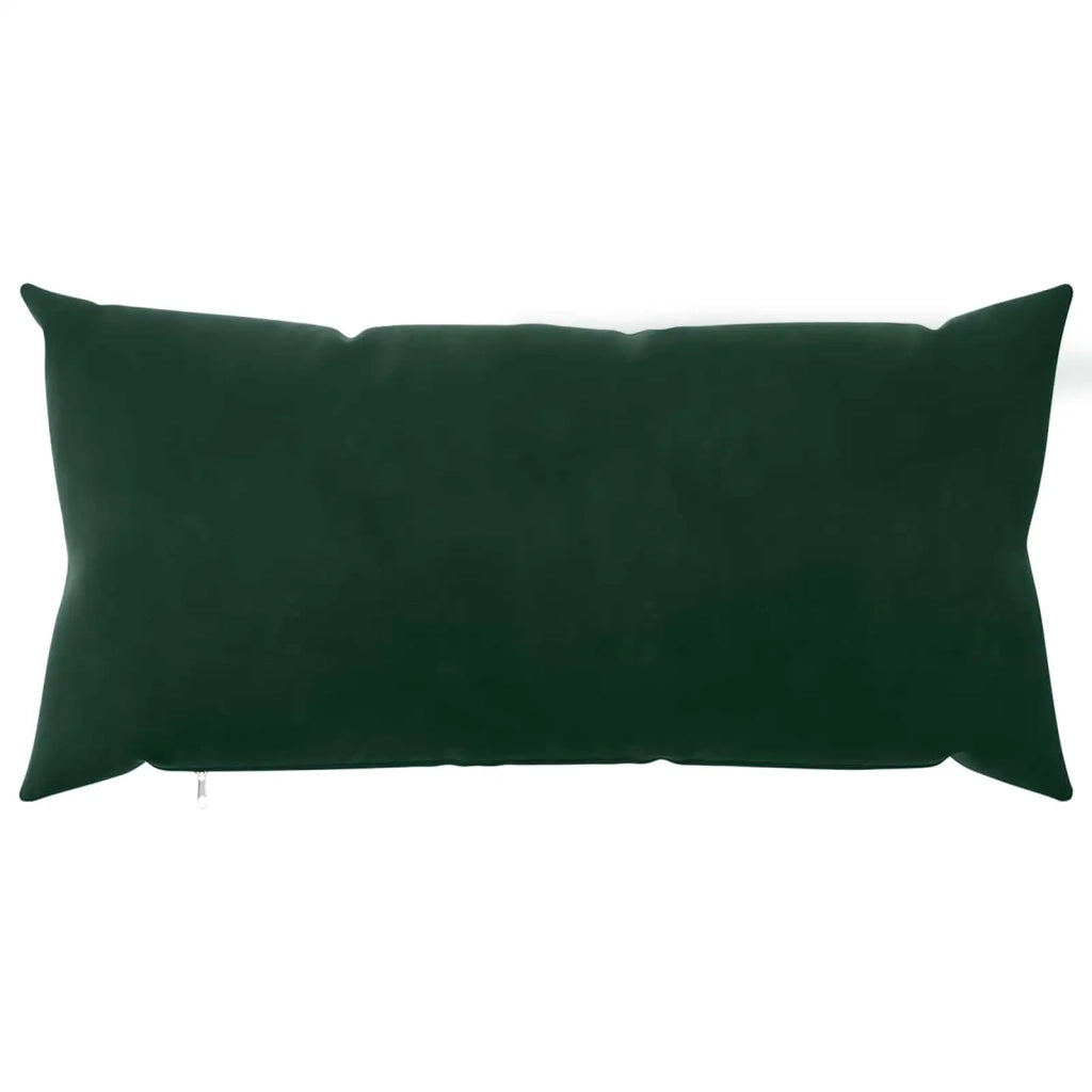 Federa 12 pcs HEERLEN Verde Scuro 40 x 80 cm Velluto 909822