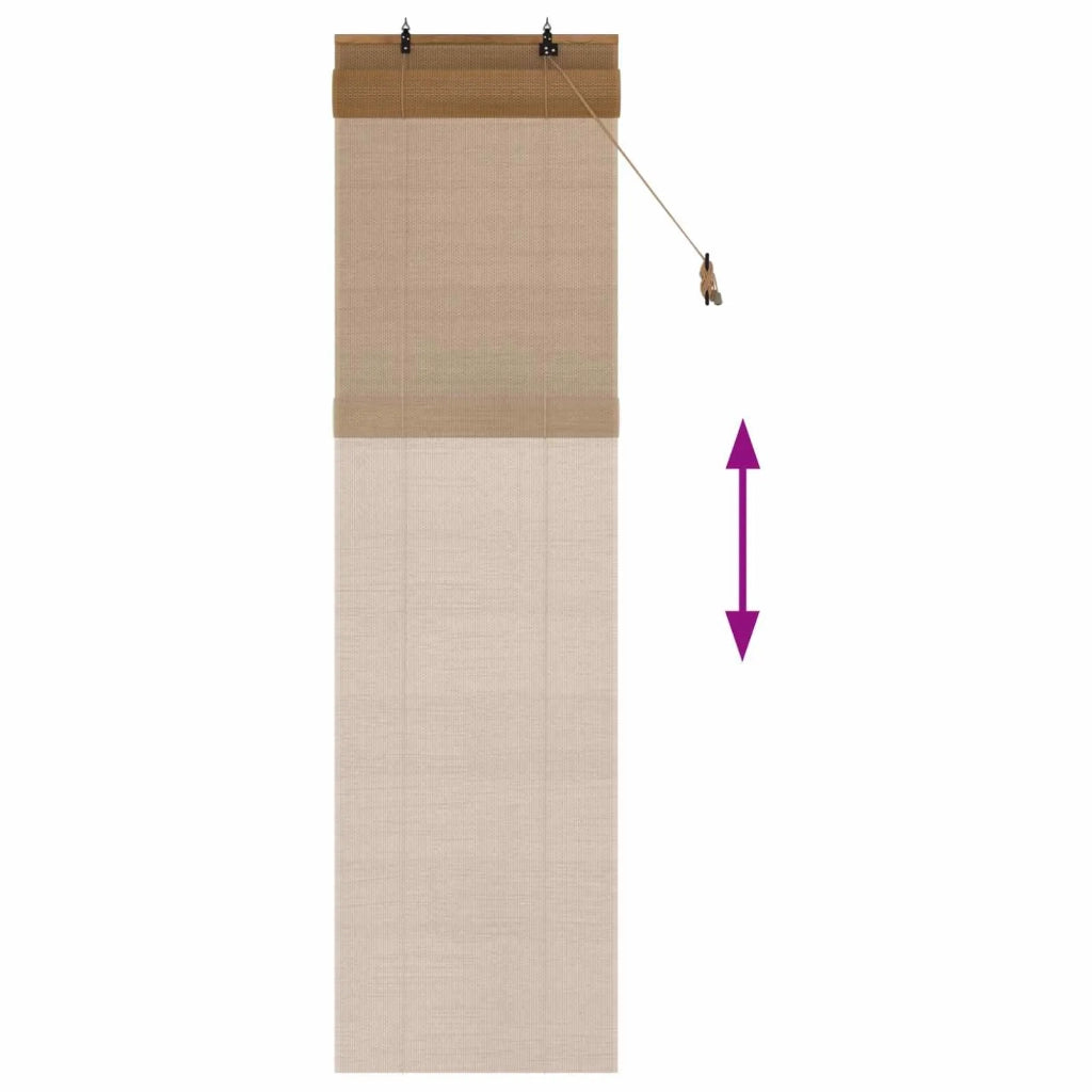 Tenda a rullo Marrone 40 x 220 cm Bambù 42039791