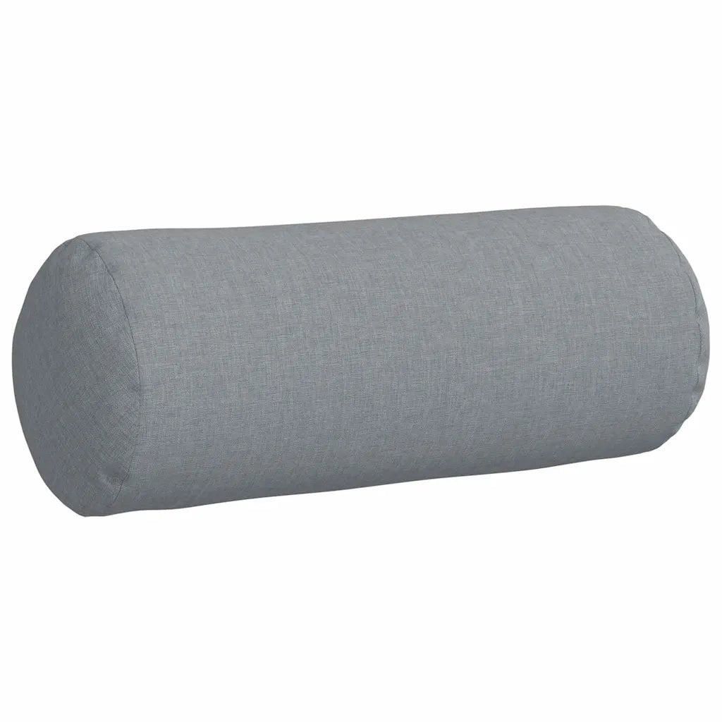 Cuscini a rullo 2 pz | Cuscini per sedie Grigio chiaro ? 15 x 40 cm Tessuto