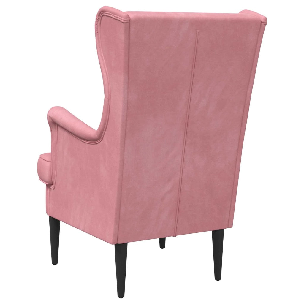 Poltrona | Sedia Relax Rosa Velluto