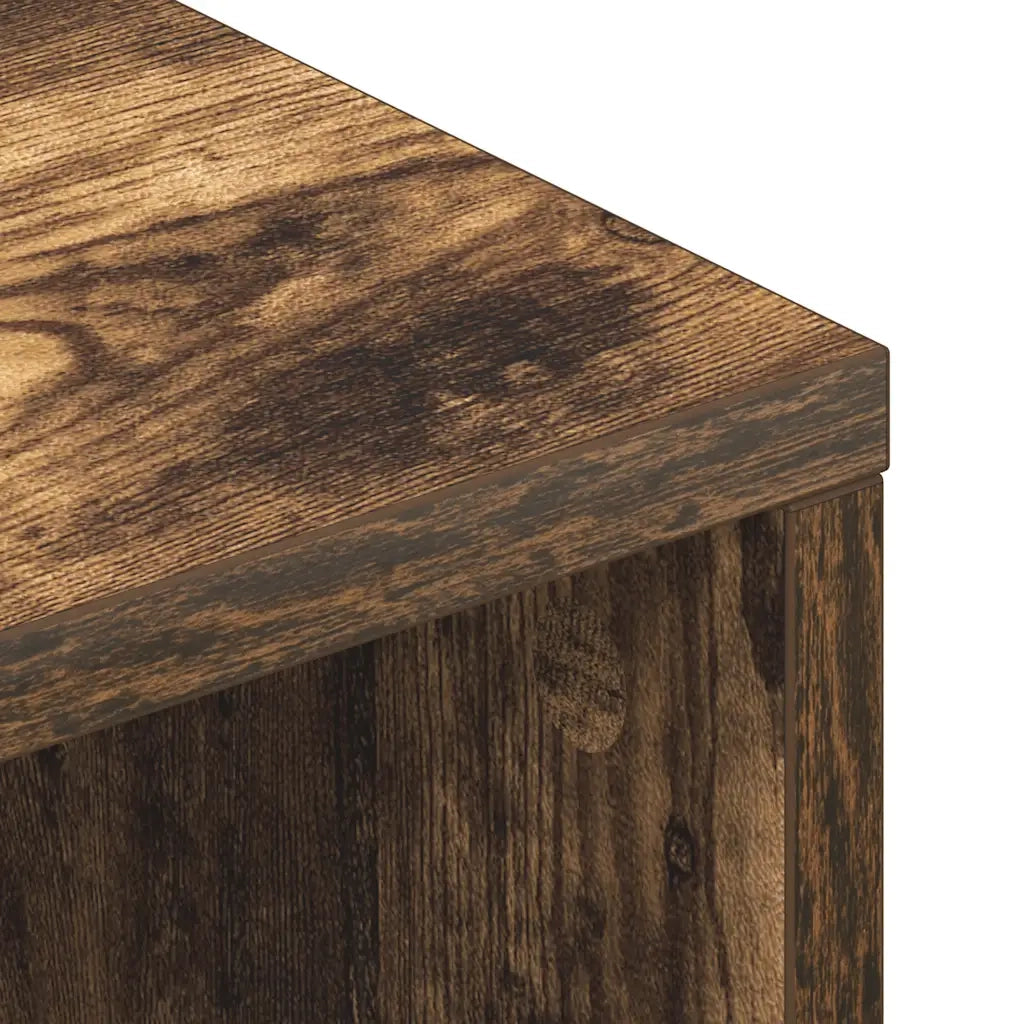 Mobile Porta TV Rovere Fumo 100x40x40 cm in Legno Multistrato