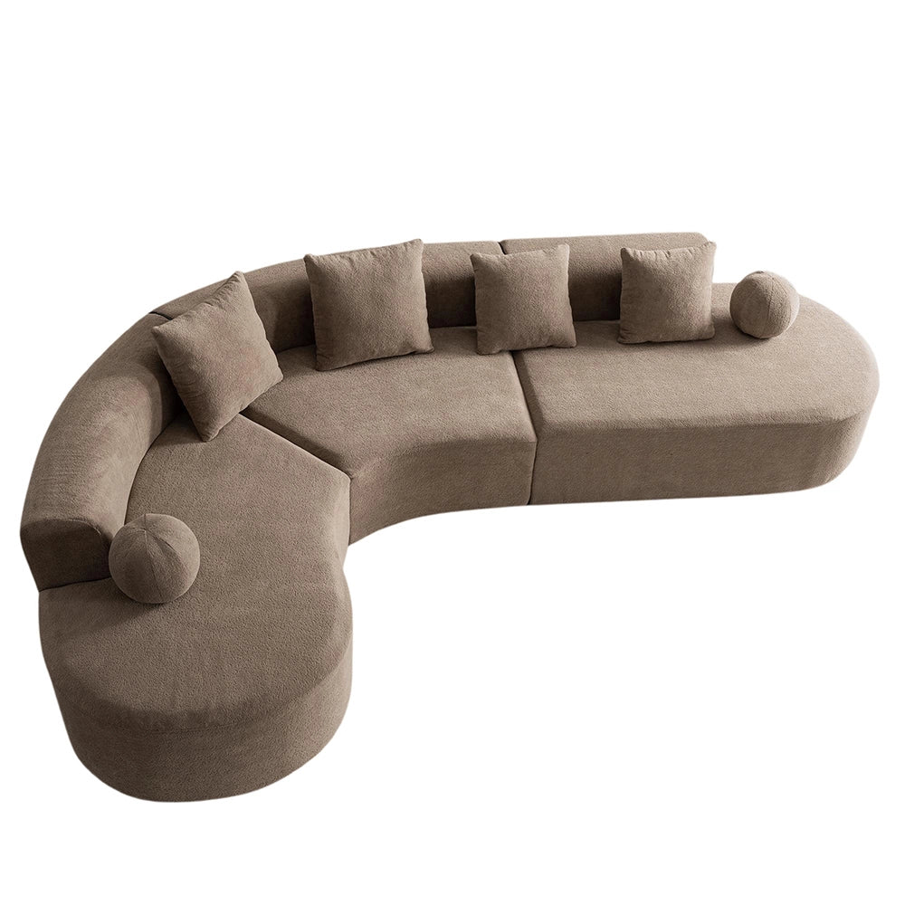 Divano a nuvola senza struttura - Xylo - 327 cm - Modello L, comodo, non assemblato