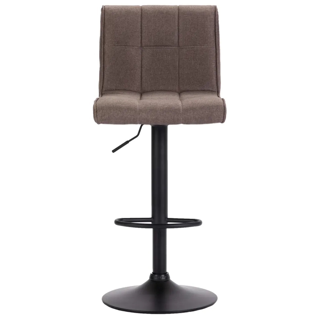 Sgabelli da Bar 2 pz Grigio Talpa in Tessuto 249612