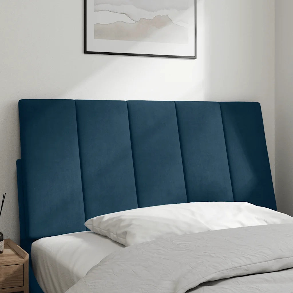 Cuscino Testiera Hanko Blu 100 cm in Velluto CFW8267717