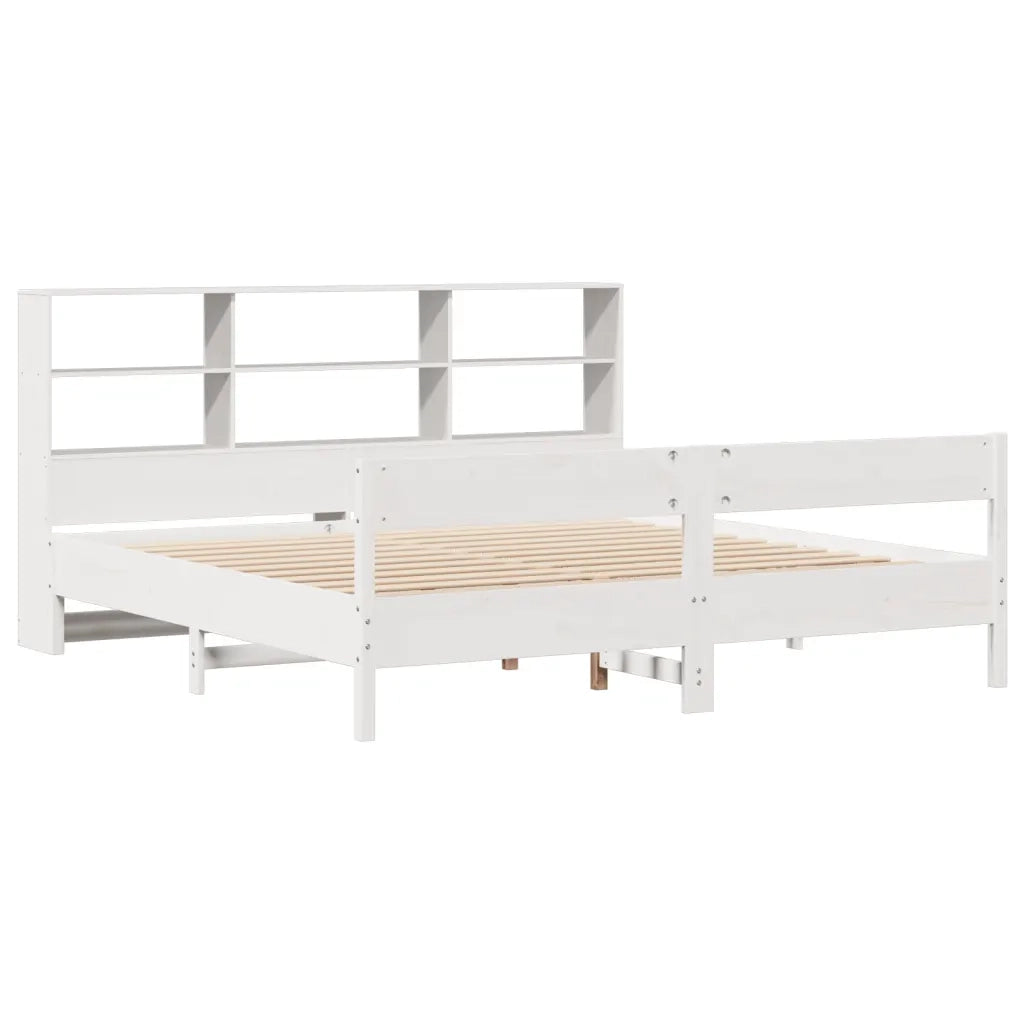 Giroletto con Libreria senza Materasso 180x200 cm in Legno Pino 3322979