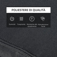 Easycomfort Cuscino per Sdraio Lettino Prendisole da Giardino 198x53x5cm Grigio