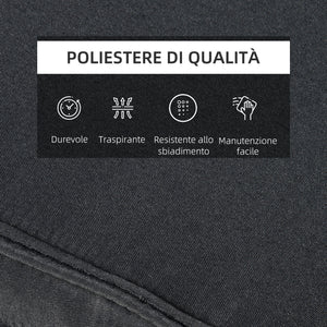 Easycomfort Cuscino per Sdraio Lettino Prendisole da Giardino 198x53x5cm Grigio