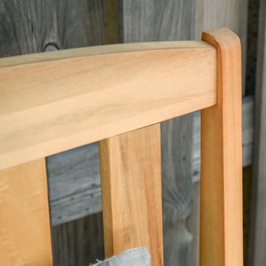 EasyComfort Panchina da Giardino a Dondolo 2 Posti con Braccioli in Legno di Abete