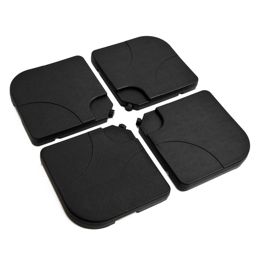 Easycomfort Set 4pz Base per Ombrellone da Giardino in Plastica 50 × 50 × 7.5cm