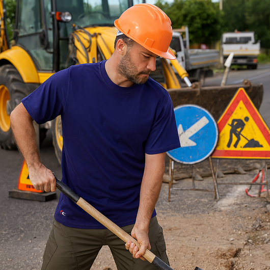 T-shirt zanzibar manica corta colore blu navy 100% cotone traspirante leggera *** misura small - s, confezione 1
