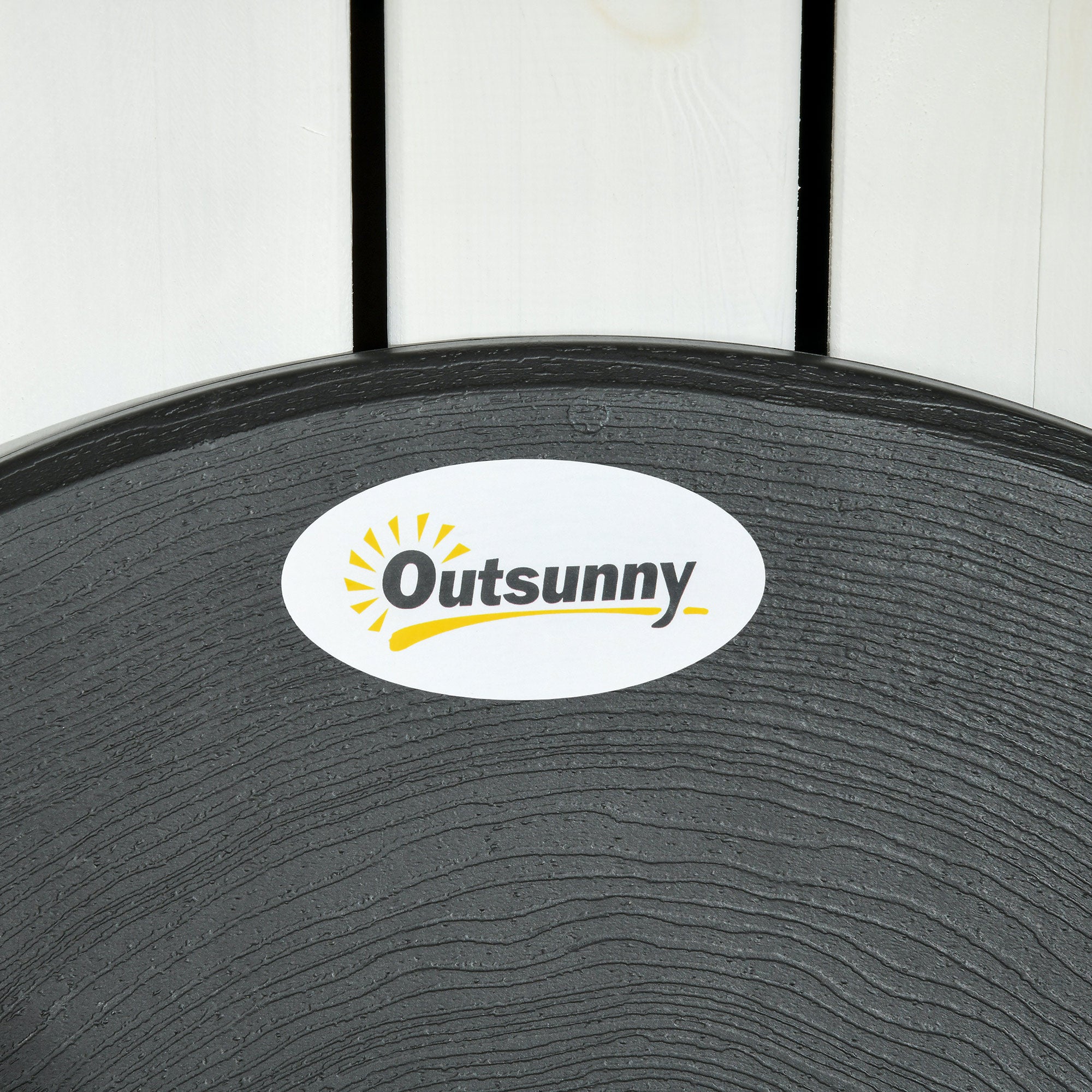 EasyComfort Set da Giardino 3 Pezzi con 2 Sedie e Tavolo Pieghevoli in Acciaio e HDPE, Grigio Scuro