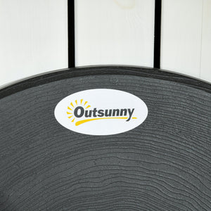 EasyComfort Set da Giardino 3 Pezzi con 2 Sedie e Tavolo Pieghevoli in Acciaio e HDPE, Grigio Scuro