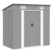 Capanno da Giardino Grigio Metallo cod mxl 49493