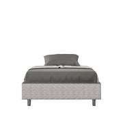 Letto 1 Piazza e Mezzo Sommier 120x190 cm con Rete Azelia Aragona 1 Bianco