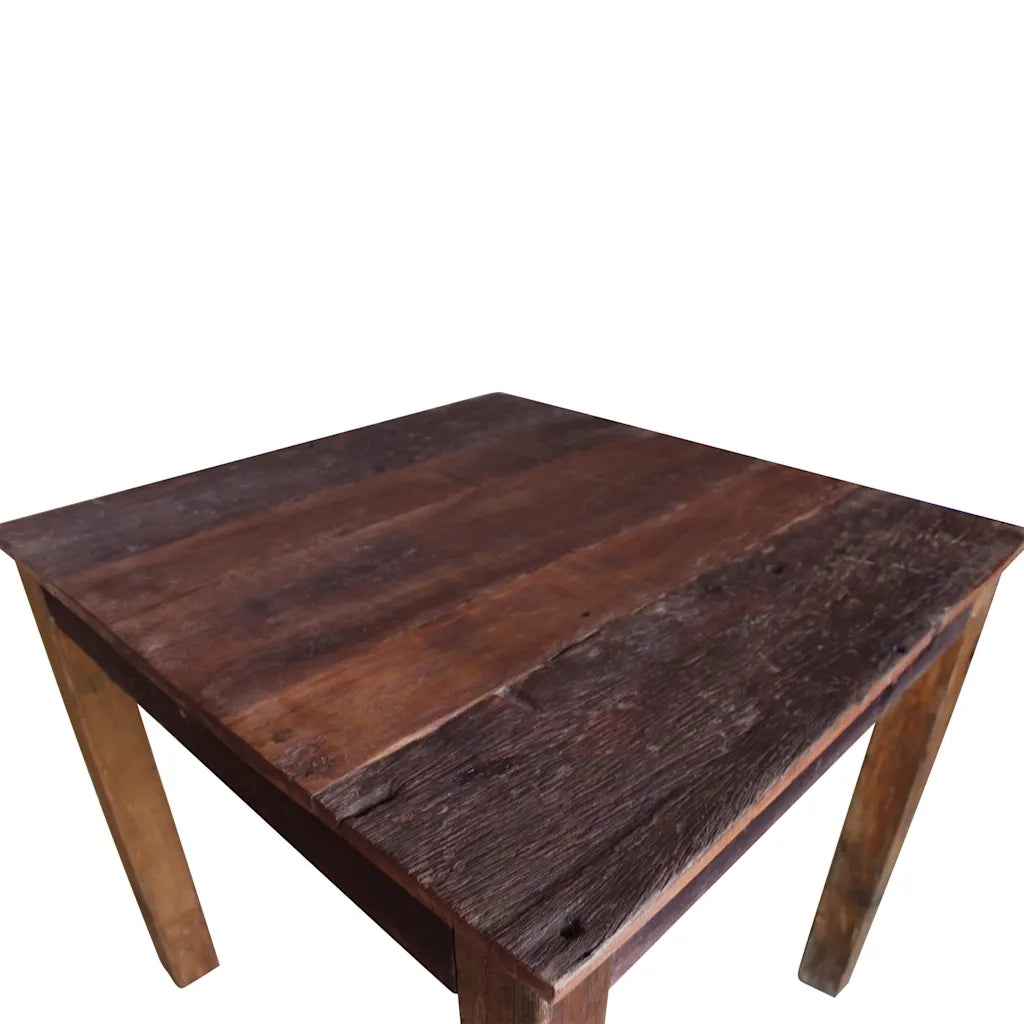 Tavolo da Pranzo in Legno Massello Anticato 82x80x76 cm cod mxl 17121