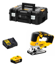 Seghetto Alternativo DeWALT DCS334P1T (1 x 5,0 Ah + DCB115 + TSTAK II)